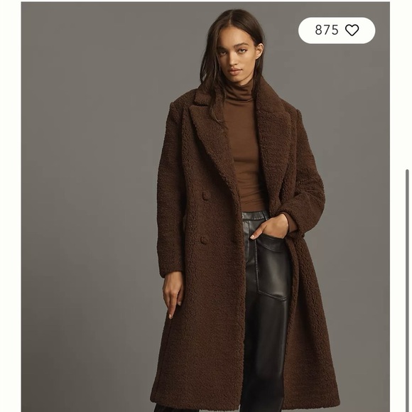 Avec Les Filles Jackets & Blazers - Avec Les Filles Dark Brown Teddy Jacket